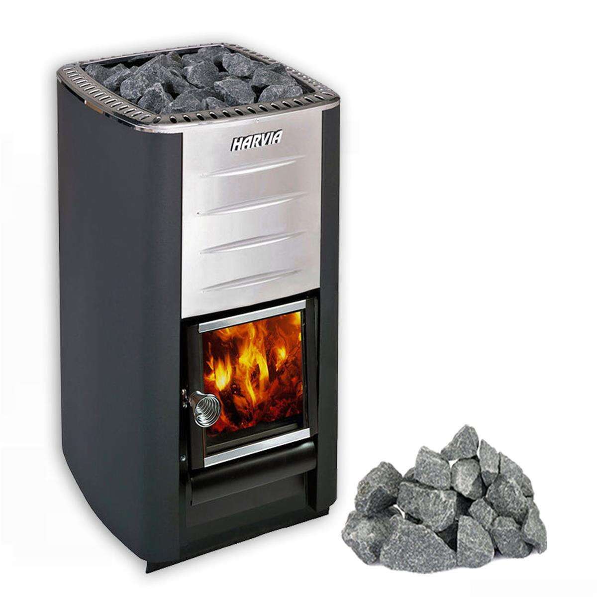 Saunaset. M3 Heater + 40kg Stenen.
