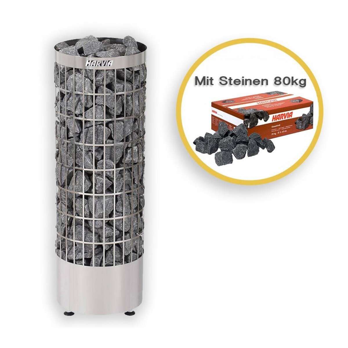 Saunaöfen Harvia Cilindro Pc90e 9,0 Kw Ohne Steuerung I