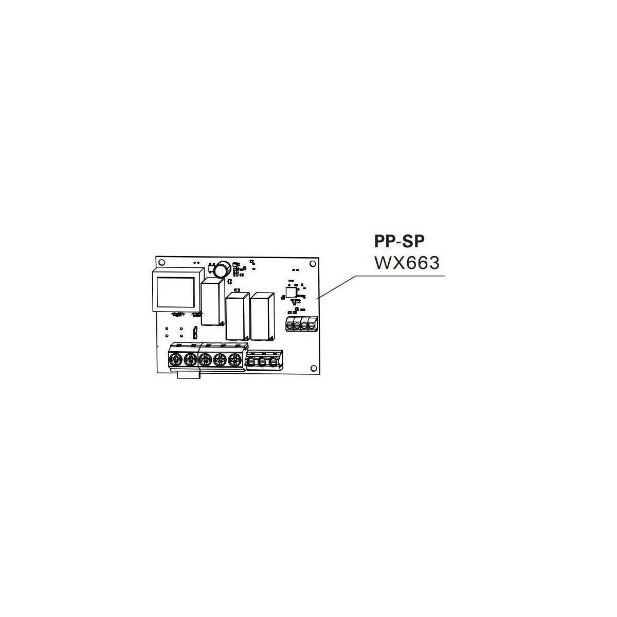 Elektronikplatine Harvia Spot Wx663